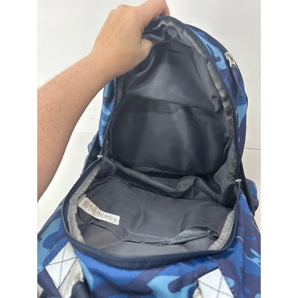 Pottery barn kids, blue camo backpack (16 inch)